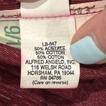 Alfred Angelo  Dress 9/10 Maroon Union USA Made Pearls Puff Sleeves Bow Vintage Photo 4