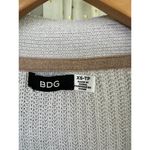 BDG Chunky Knit Open Pocket Longline Drape Oversized Cardigan Varsity Sweater XS Photo 4