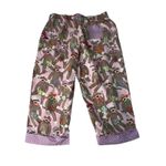 Nick & Nora  Womens Capri Pajama Bottoms Pants Sz Medium Pink Sock Monkey Photo 2
