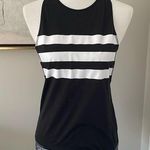 Cute  Three Stripe Black and White Adidas Climalite Tank Top Photo 0