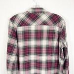 Carhartt  Large 12 14 Top Flannel Button‎ Down Shirt Red Green White Cotton 1230 Photo 6