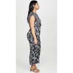Rebecca Taylor  Paisley Printed Jumpsuit in Black 12 Womens Floral Dressy Outfit Photo 10