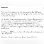 CARIUMA OCA low organic cotton canvas mystic grey sneakers Gray Size 11 Photo 4