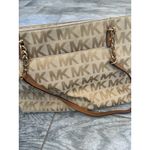 Michael Kors Jet Set Item Tote Luggage Bag Handbag Purse Leather Gold Chain AOP Photo 4
