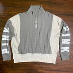 PINK - Victoria's Secret VS PINK Colorblock Quarter Zip Pullover Sweatshirt Size L Photo 0