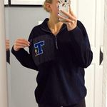 Tweety Bird Vintage Fleece Quarter Zip Blue Size M Photo 0