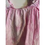 ZARA Pink White Tie Dye Print Ruffle Strap Square Neck Tiered Tank Womens XS Photo 1