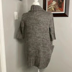 Urban Outfitters Pins & Needles Gray Wool Cable Knit Cardigan Sweater w/ Pockets Size L Photo 2