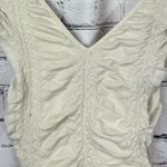 Free People  Intimately Ruched Bodysuit - Cream - size M/L Photo 7