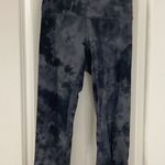Lululemon  Athletica Black Tie-Dye Scalloped Leggings Photo 0