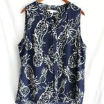c&e | Pineapple Patterned Tank Top Blue Size XL Photo 0
