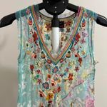 Johnny Was $458 NWT  BIYA Forever Flower Floral Mesh Embroidered Maxi Dress S Photo 2