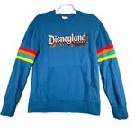Disney ‎ Shirt Womens Small Blue Rainbow Sweatshirt Disneyland Photo 0