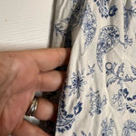 Surf Gypsy  Blue and White Paisley Print Pull-On Pants. Photo 2