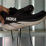 Hoka  Black and White Athletic Shoes Womens 7B Photo 0