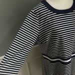 Draper James  striped persley ponte dress navy/white 1X Photo 6