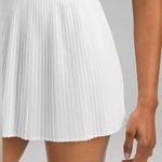 Lululemon NWT Scoop-Neck Pleated Linerless Tennis Dress - White - 2 Photo 1