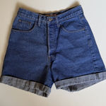 Guess VTG 90s Jeans Shorts Womens 29 Blue USA Denim High Rise Button Fly Mom Photo 0