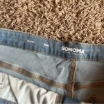 Sonoma NWT!  Light Wash Distressed High Rise Jean Shorts Size 24W Photo 2