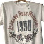 Hollister  Jackson Hole Wyoming White Short Sleeve Tee Vintage Style size M NWT Photo 0