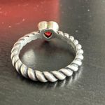James Avery Gemstone Heart Twisted Wire Ring Photo 6