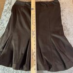 CHAPS  skirt size medium Chocolate Brown flowy flare Fall Vintage Y2K Photo 7