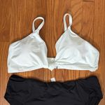 ANDIE Bikini Set Santorini Top High Waisted Cheeky Bottom White Black XXXL NWT Photo 4
