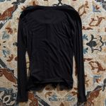 1. State  Black Long Sleeve Henley Top Photo 2