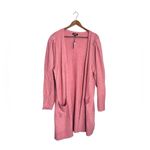 EXPRESS NWT Cozy Pink Longline Knit Open-Front Cardigan Sweater Photo 2