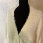 #100 BOUTIQUE Faux Mink Loose Fit Cardigan White Size L Photo 7