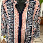 West Kei  Boho Summer Dress Siez L. 3/4 Sleeve Tassel Neck Photo 1