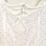 Missguided Eyelet Shorts Romper Women's 6 White Back Zip Fully Lined Tie Front Photo 6