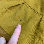 Loft  Petite Textured Open Front Cropped Jacket Bell‎ Sleeve Mustard Yellow XSP Photo 4