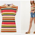 Veronica Beard  Dree striped muscle tank tee XS pima cotton Photo 1