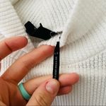 Urban Outfitters  Long Sleeve Waffle Knit Crop Top Ivory Sz Large Photo 4