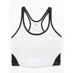 Athleta New M Intention Crop Bra Black White Medium Cup A-C Photo 2