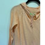 Earth Yoga hoodie size S apricot organic cotton and bamboo lightweight Orange Photo 1
