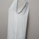 Stella Luce  aquamarine crewneck cap sleeve blouse size small Photo 2