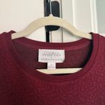 Anthropologie  Mare Mare Odila Maroon Textured Knit long sleeve dress tunic Photo 3