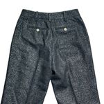 Zadig & Voltaire Black Peter Check Metallic Straight Leg Trousers EU 40 Photo 6