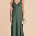 Birdy Grey  Veronica Matte Satin Dress - Eucalyptus Photo 0