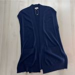 KINROSS CASHMERE navy blue oversized vest sweater L Size L Photo 4