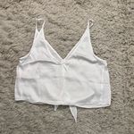 Free People  White Button-Down Tie Tank Camisole Size M Photo 7