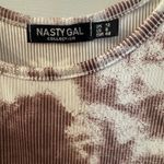 Nasty Gal  dress brown and white mini Photo 1
