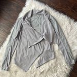 BLANK NYC Private Practice Gray Drapey Moto Jacket Photo 4