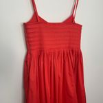 La Ligne Devon Pleated Midi Dress Poppy Red Womens New XL Photo 6