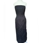 Christian LaCroix Vintage  Black Strapless Midi Dress Photo 2