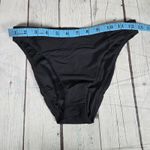 J.Crew  Ribbed high-rise‎ cheeky bikini bottom Black XS NWT Photo 6