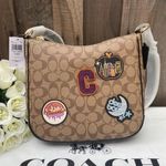 Coach NWT C6919 Ellie File Bag In Signature Canvas With Disco Patches Bag Photo 0