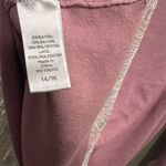 Avenue The  Sweater Women's Pink White Lace Hem Size 14/16 Extra Large Stretch Photo 4